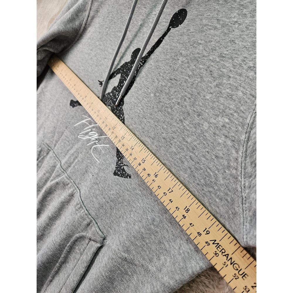 Nike Jordan Hoodie Flight Jumpman Men's Size S Fleece Heather Gray Sweatshirt - Picture 6 of 10